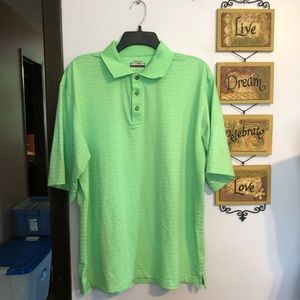 Green polo shirt